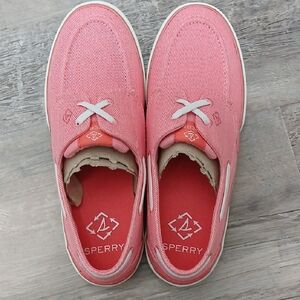 Sperry Pink Canvas Women’s Sneakers